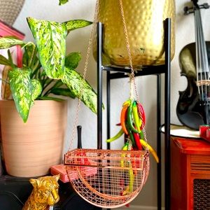 Rose Gold / Copper Metal Mesh Clutch